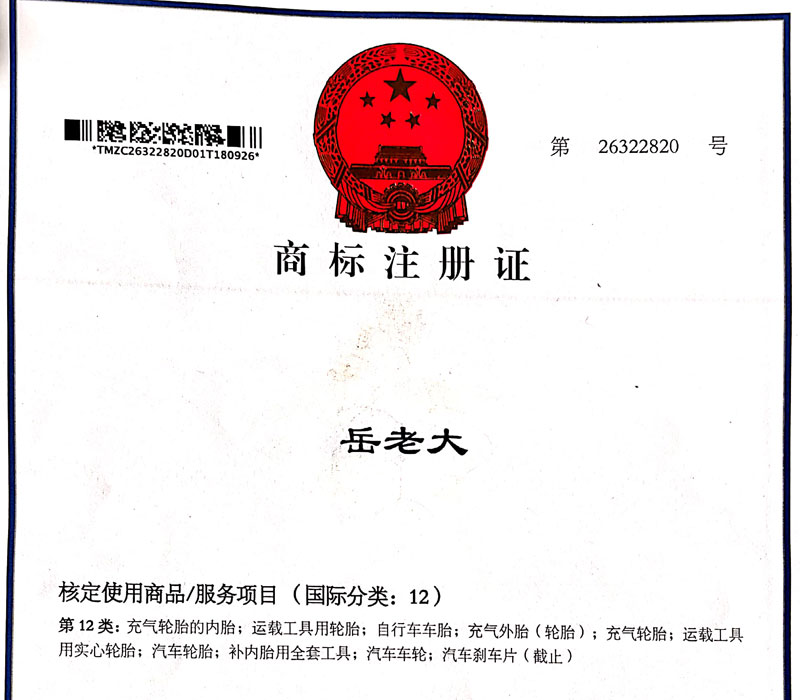 岳老大商标注册